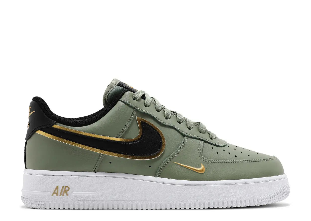 Air Force 1 Low '07 LV8 'Double Metallic Swoosh' - Oil Green