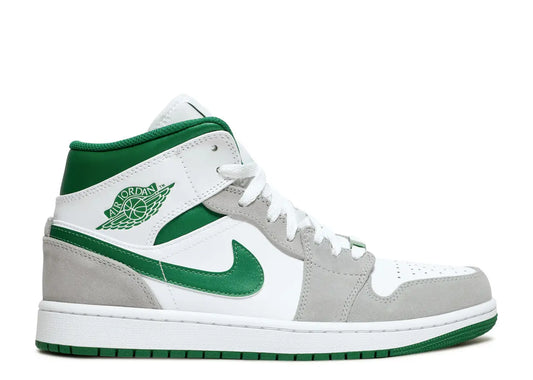 Jordan 1 Mid 'Grey Pine Green'