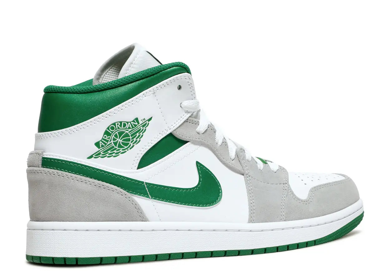 Jordan 1 Mid 'Grey Pine Green'